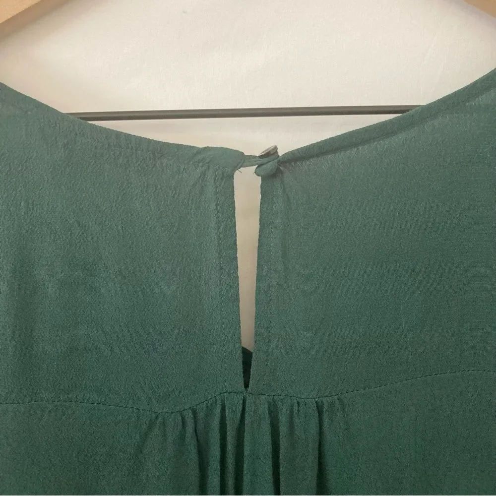 Madewell Emerald Green Flowy Top Small